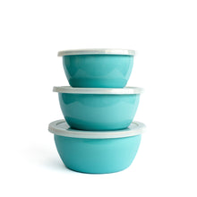 画像をギャラリービューアに読み込む, ENAMEL 3 PIECE BASIN NESTING SET