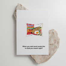 将图片加载到图库查看器,Mi Goreng - 'Send Noods' - Greeting Card