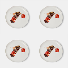 이미지를 갤러리 뷰어에 로드 , PLATES — GIRL DINNER SNACK PLATES — SET of 4