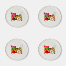 Load image into Gallery viewer, MI GORENG GIRL DINNER SNACK PLATES – Set of 4 – by Big Bite Studios