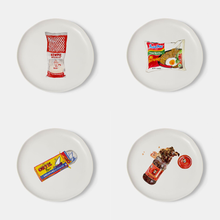 이미지를 갤러리 뷰어에 로드 , PLATES — GIRL DINNER SNACK PLATES — MIXED SET OF 4