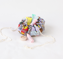 Load image into Gallery viewer, HAPPY POUCH CLUB — FLATLAY DRAWSTRING MAKE-UP POUCH