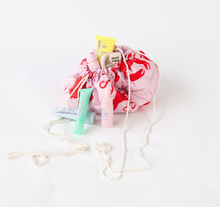 Load image into Gallery viewer, HAPPY POUCH CLUB — FLATLAY DRAWSTRING MAKE-UP POUCH