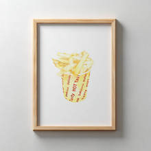 将图片加载到图库查看器,Hot Chips (Hot, Tasty & Delicious) - Art Print