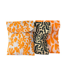 画像をギャラリービューアに読み込む, Product photo of fabric laptop pouch, three different colour ways sitting together