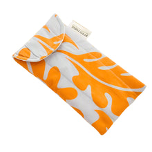 이미지를 갤러리 뷰어에 로드 , Product photo of Fabric glasses case, light great and bright orange abstract print