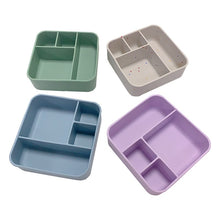 画像をギャラリービューアに読み込む, SILICONE LARGE SQUARE 4 SECTION LUNCH BOX