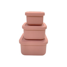 将图片加载到图库查看器,SILICONE MINI LUNCH BOX SET OF 3 - SQUARE
