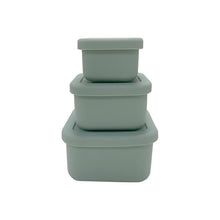 将图片加载到图库查看器,SILICONE MINI LUNCH BOX SET OF 3 - SQUARE