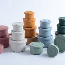 将图片加载到图库查看器,SILICONE MINI LUNCH BOX SET OF 3 - ROUND