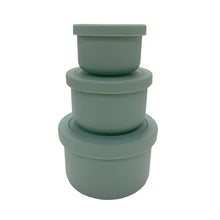 将图片加载到图库查看器,SILICONE MINI LUNCH BOX SET OF 3 - ROUND