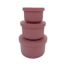 将图片加载到图库查看器,SILICONE MINI LUNCH BOX SET OF 3 - ROUND