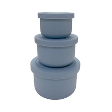 将图片加载到图库查看器,SILICONE MINI LUNCH BOX SET OF 3 - ROUND