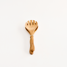 Load image into Gallery viewer, HAND CARVED WOODEN SALAD SERVERS