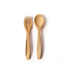 Load image into Gallery viewer, HAND CARVED WOODEN FORKS