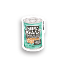 Load image into Gallery viewer, Baked Beans Waterproof Sticker — by Big Bite Studios
