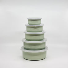 将图片加载到图库查看器，ENAMEL 5 PIECE NESTING SET
