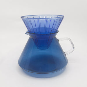 Coloured Glass Coffee Pour-Over Set