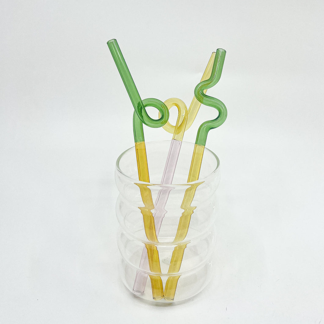 Curly Glass Straw