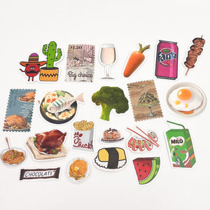 Assorted Food Sticker Mix