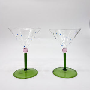 Spotty Martini Glass