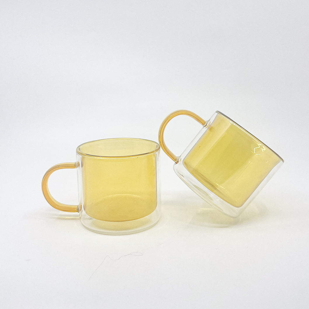 Sunshine Double-Walled Glass Mug