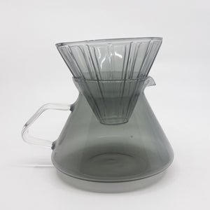 Coloured Glass Coffee Pour-Over Set