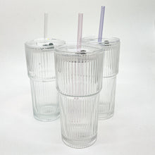 将图片加载到图库查看器，Fluted Glass Coffee Tumbler
