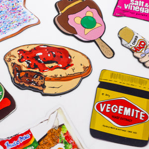 Aussie favourites food magnets