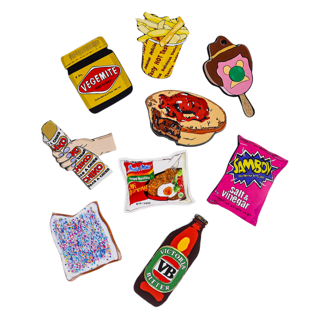 Aussie favourites food magnets