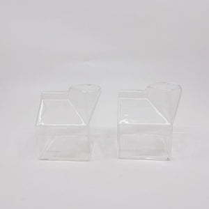 Product photo of a glass milk carton