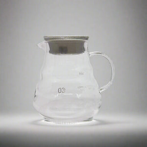 Product photo of glass coffee jug with lid