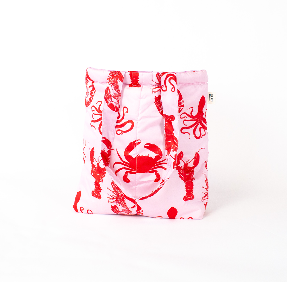 PUFFY TOTE BAG - HAPPY POUCH CLUB