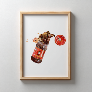 Laoganma Chilli Oil (Hot stuff coming through) - Art Print