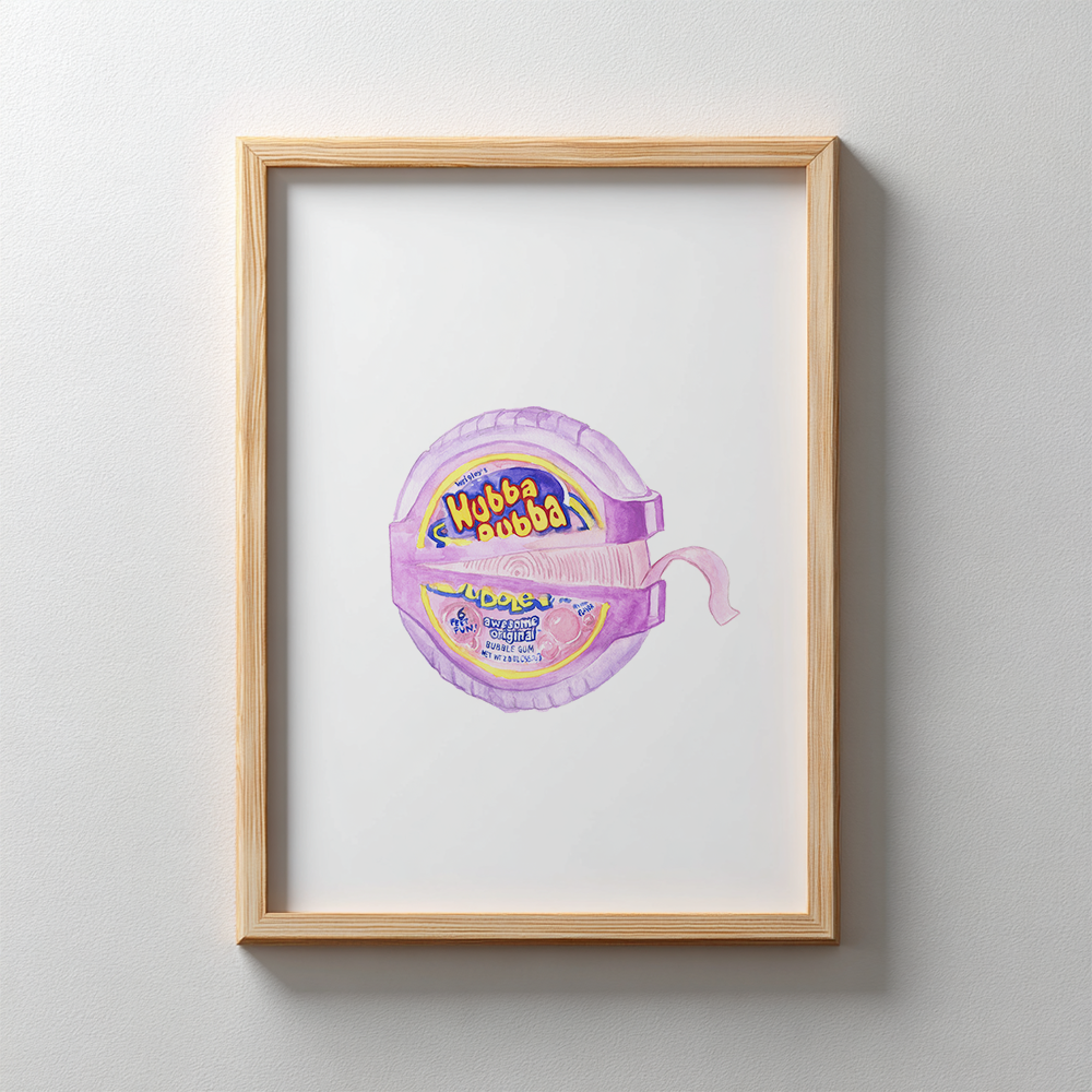 Hubba Bubba Bubbletape (My hair has never recovered) - Art Print