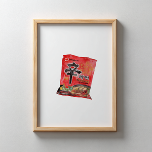 Shin Ramyun (The only men I'm into is ramen) - Art Print