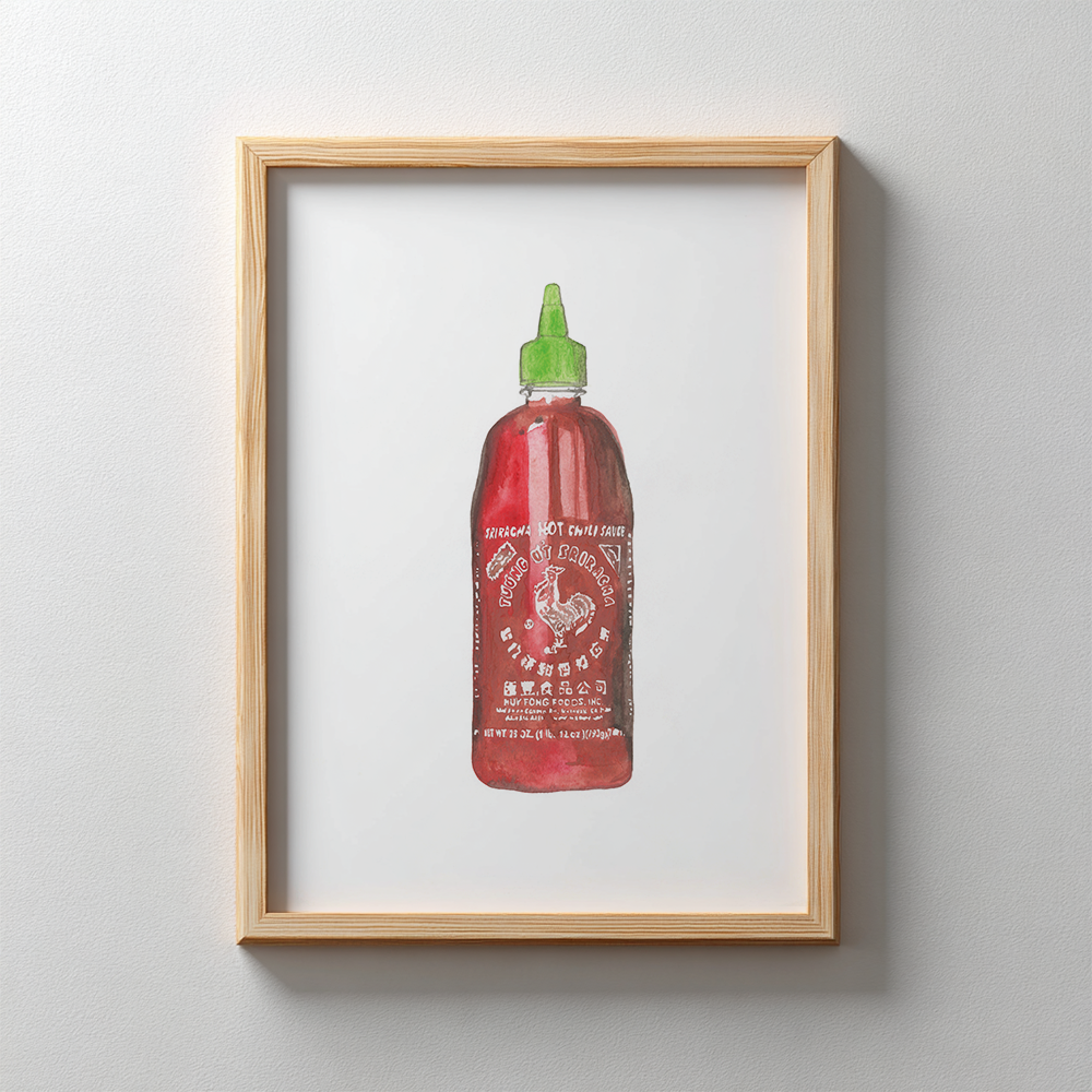 Sriracha (Everything is better with you) - Art Print