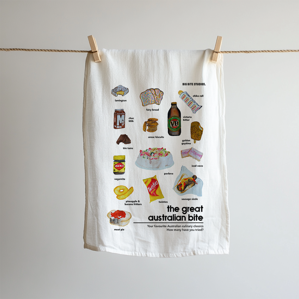 TEA TOWEL — GREAT AUSTRALIAN BITE
