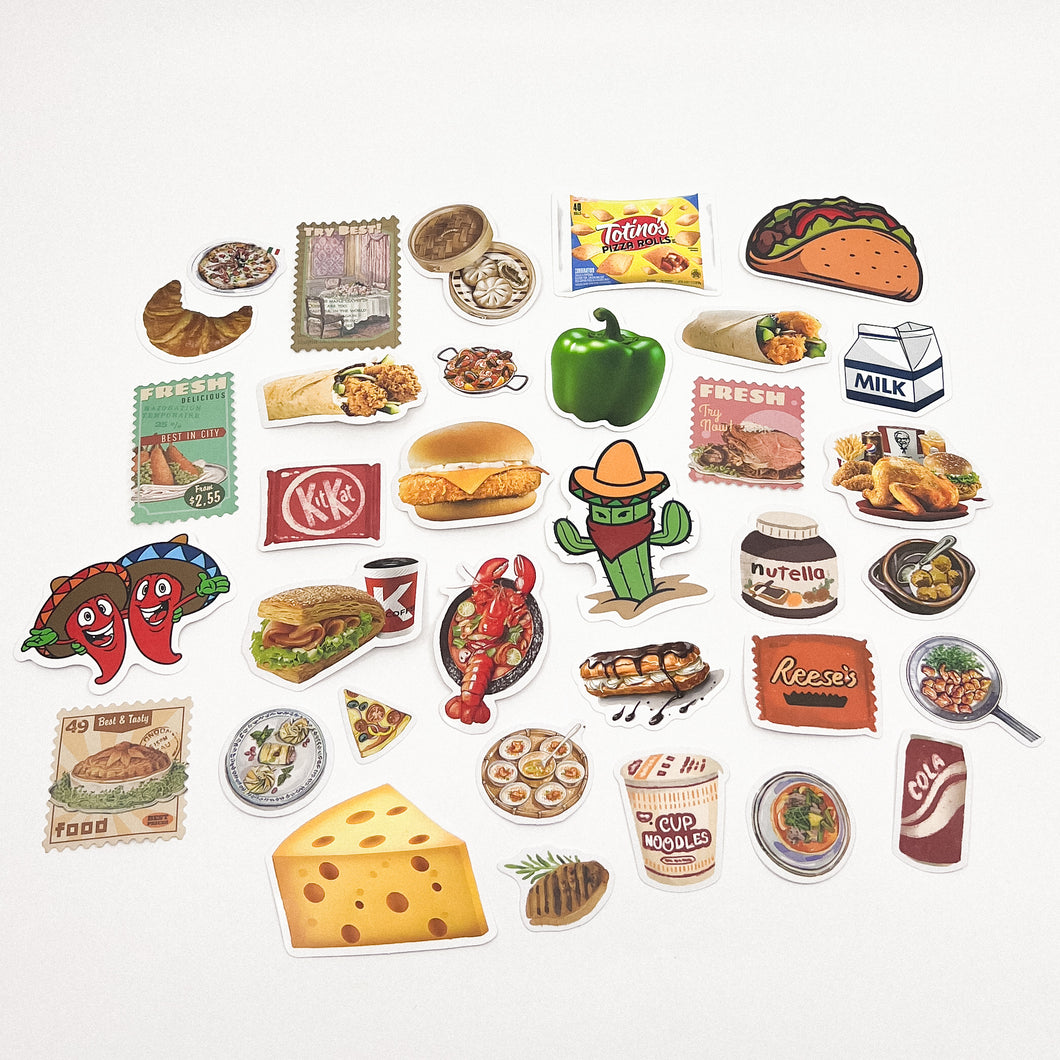 Assorted Food Sticker Mix