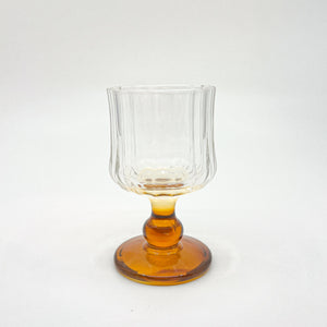 Vintage Ember Stemmed Glass