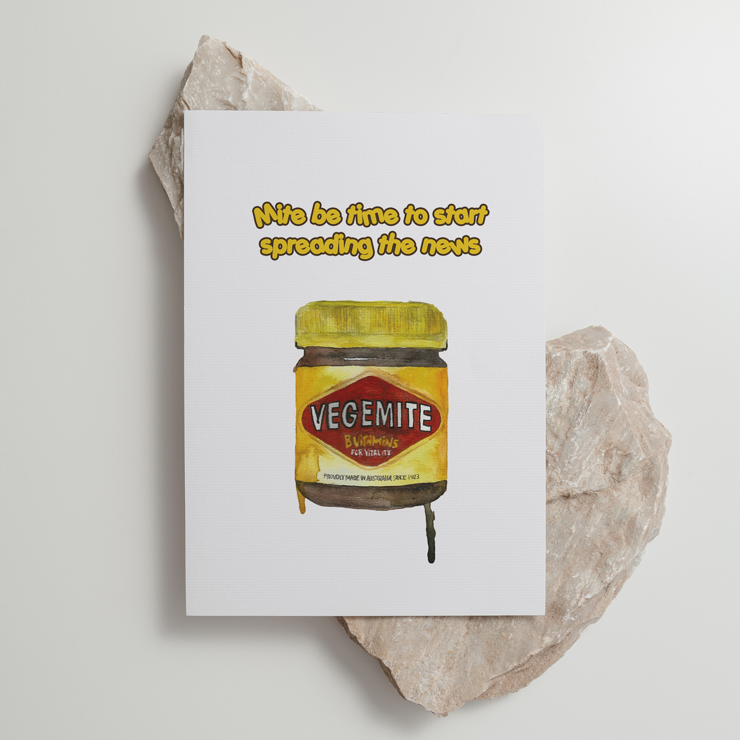 'Mite be Time to Spread the News' Greeting Card