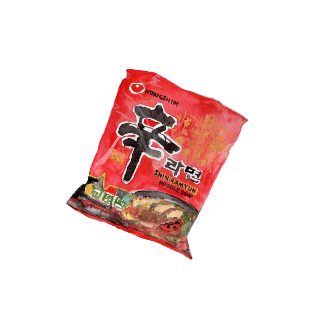 Shin Ramyun (The only men I'm into is ramen) - Art Print