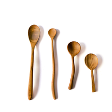 Load image into Gallery viewer, HAND CARVED LONG WOODEN SPOONS
