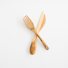 Load image into Gallery viewer, HAND CARVED WOODEN FORKS

