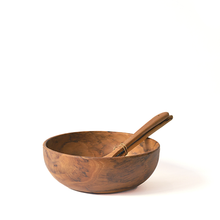 Load image into Gallery viewer, HAND CARVED  WOODEN SALAD  BOWLS
