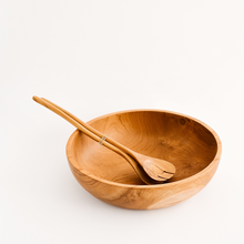 Load image into Gallery viewer, HAND CARVED  WOODEN SALAD  BOWLS
