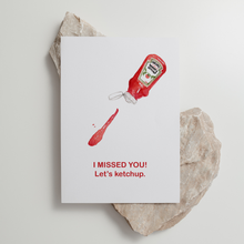 Cargar imagen en el visor de la galería, Ketchup - &#39;Let&#39;s Ketchup&#39; - Greeting Card
