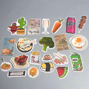 Assorted Food Sticker Mix