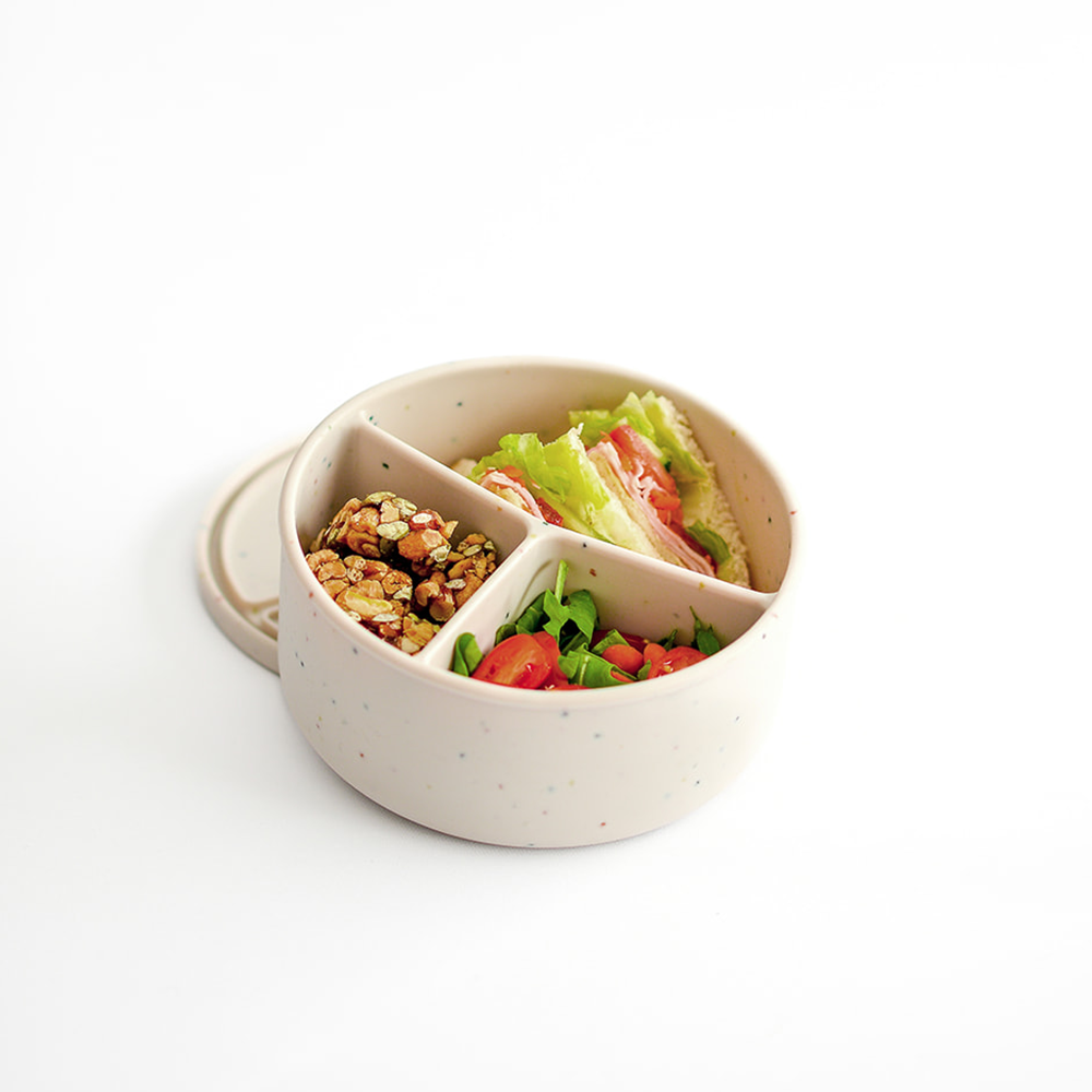 3 SECTION SILICONE LUNCH BOWL