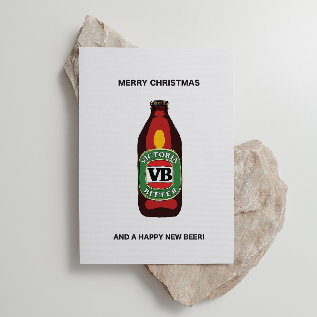 VB - 'Happy Beerday' Christmas Card